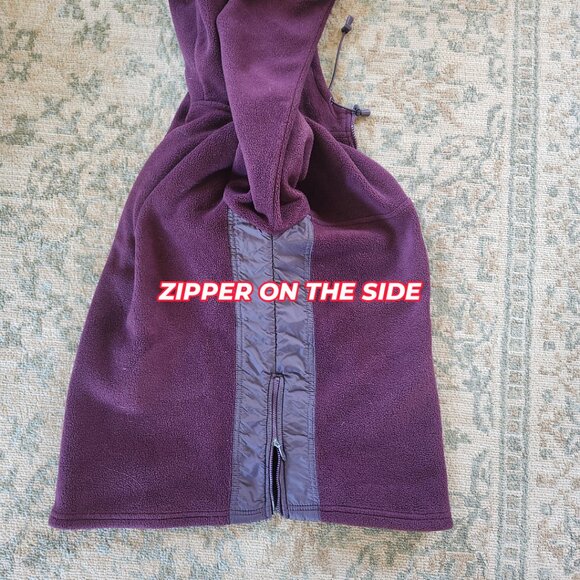 American eagle 1/4 zip fleece pullover y2k 2000's vintage purple sz M - Picture 8 of 10